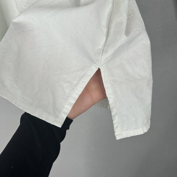 Vintage Jennifer Blair Womens Top 22W White Cow Embroidery Shirt Ranch Country - Picture 4 of 13